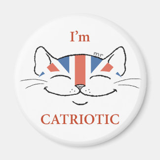 Katriotischer Katzenmagnet Magnet