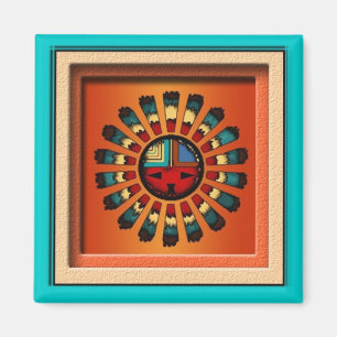 Katsina (Kachina) Sun stellen gegenüber Magnet