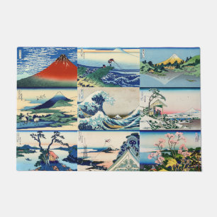 Katsushika Hokusai - 36 Ausblicke auf den Fuji Sel Fußmatte