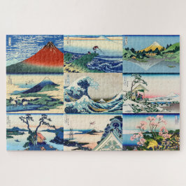 Katsushika Hokusai - 36 Ausblicke auf den Fuji Sel Puzzle