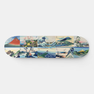 Katsushika Hokusai - 36 Ausblicke auf den Fuji Sel Skateboard