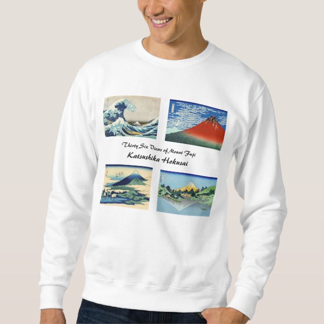 Katsushika Hokusai - 36 Ausblicke auf den Fuji Sweatshirt (Vorderseite)