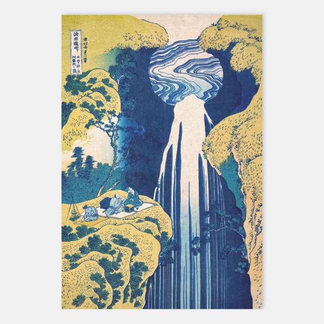 Katsushika Hokusai - Amida Falls Geschenkpapier Set (Von Creator hochgeladen)
