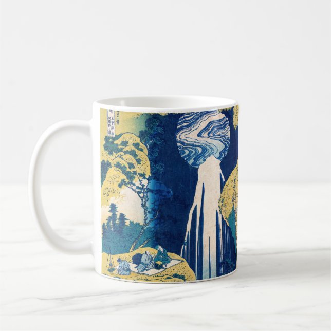 Katsushika Hokusai - Amida Falls Kaffeetasse (Links)