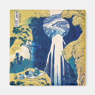 Katsushika Hokusai - Amida Falls Magnet