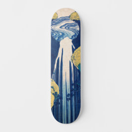 Katsushika Hokusai - Amida Falls Skateboard