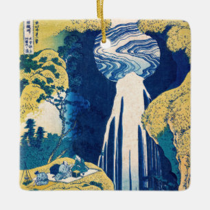 Katsushika Hokusai - Amida-Wasserfall Keramikornament