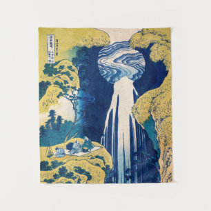 Katsushika Hokusai - Amida-Wasserfall Wandteppich