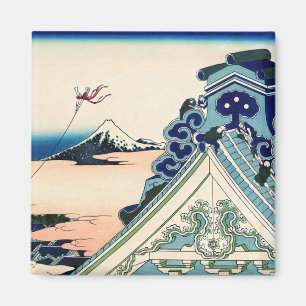 Katsushika Hokusai - Asakusa Honganji temple, Edo Magnet