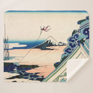 Katsushika Hokusai - Asakusa Honganji temple, Edo Sherpadecke