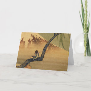 Katsushika Hokusai Boy View Mount Fuji Karte