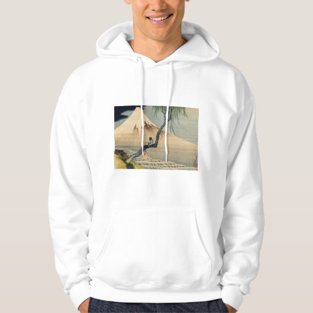 Katsushika Hokusai - Boy Viewing Mount Fuji Hoodie (Vorderseite)