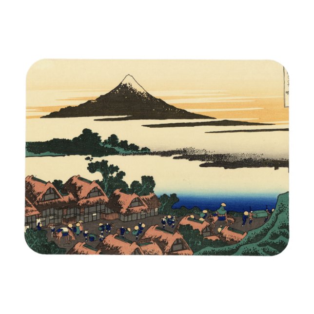 Katsushika Hokusai Dawn in der Provinz Kai Magnet (Horizontal)