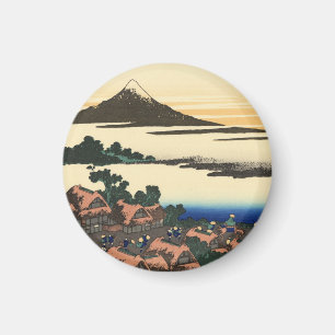Katsushika Hokusai Dawn in Kai province Magnet