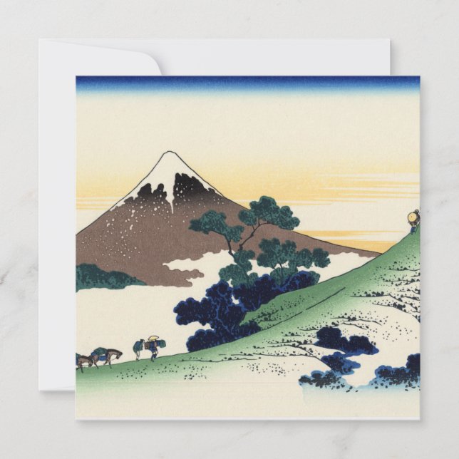 Katsushika Hokusai. Der Eindringpass in der Provin (Vorderseite)