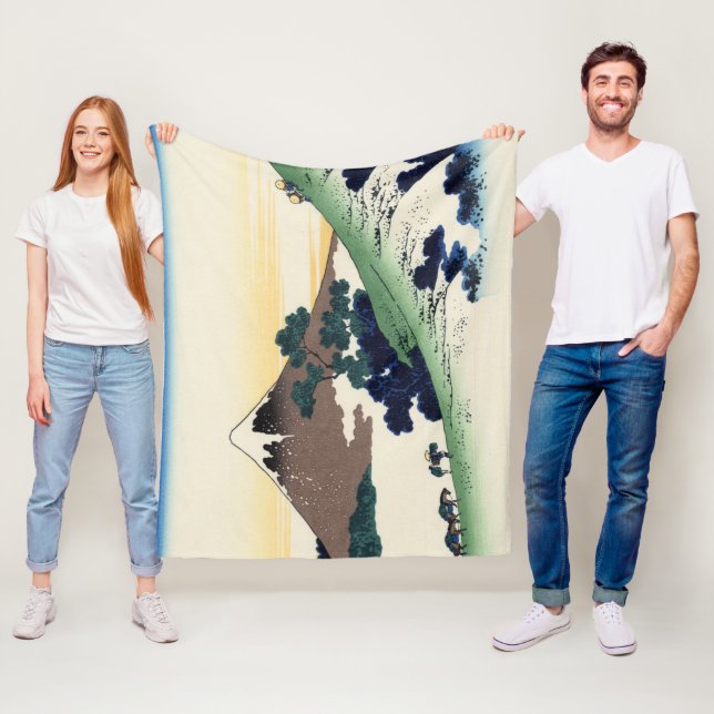 Katsushika Hokusai. Der Eindringpass in der Provin Fleecedecke (Beispiel)