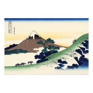 Katsushika Hokusai. Der Eindringpass in der Provin Fotodruck