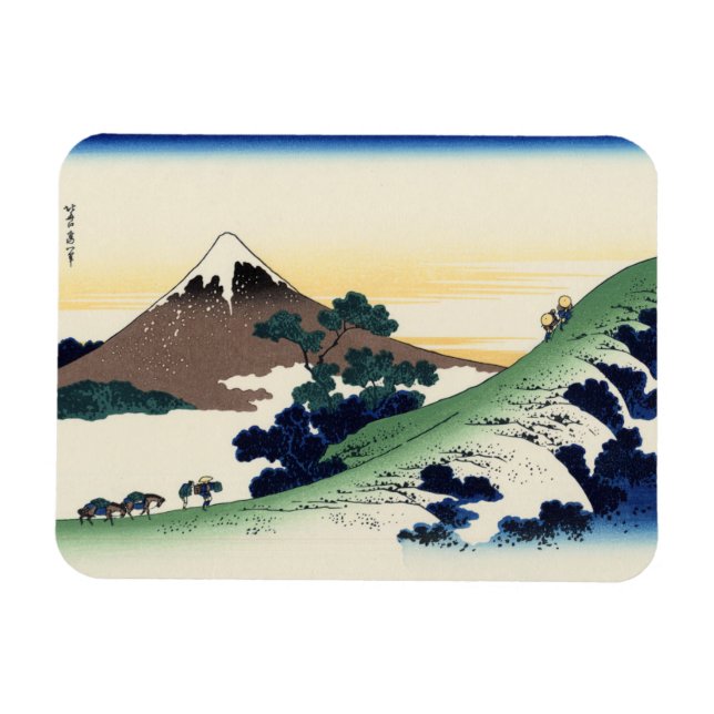 Katsushika Hokusai. Der Eindringpass in der Provin Magnet (Horizontal)