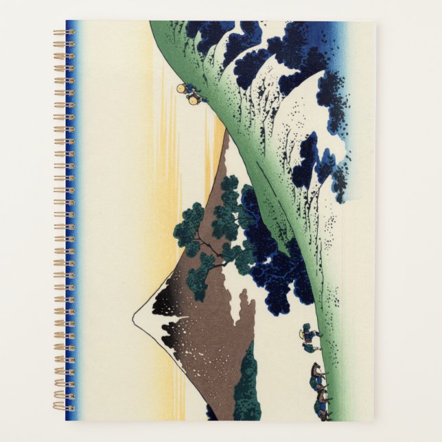 Katsushika Hokusai. Der Eindringpass in der Provin Planer (Vorderseite)