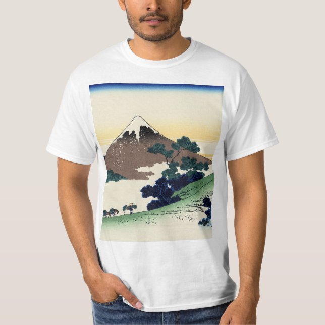 Katsushika Hokusai. Der Eindringpass in der Provin T-Shirt (Vorderseite)