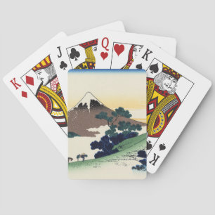 Katsushika Hokusai. Der Inume-Pass in der Provinz Spielkarten