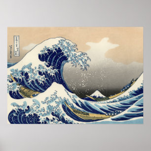 Katsushika Hokusai Die große Welle in Kanagawa Poster