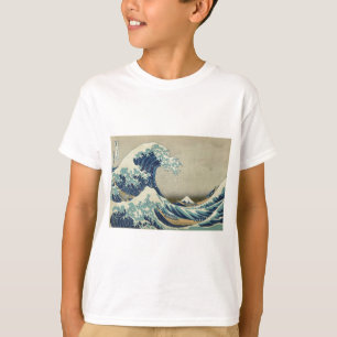 Katsushika Hokusai: Die große Welle in Kanagawa T-Shirt