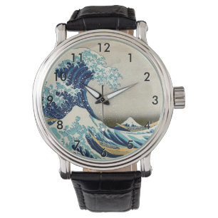 Katsushika Hokusai - Die große Welle vor Kanagawa Armbanduhr