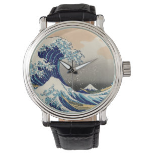 KATSUSHIKA HOKUSAI - Die große Welle vor Kanagawa Armbanduhr
