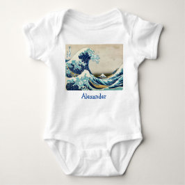Katsushika Hokusai - Die große Welle vor Kanagawa Baby Strampler