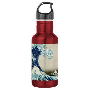 Katsushika Hokusai - Die große Welle vor Kanagawa Edelstahlflasche