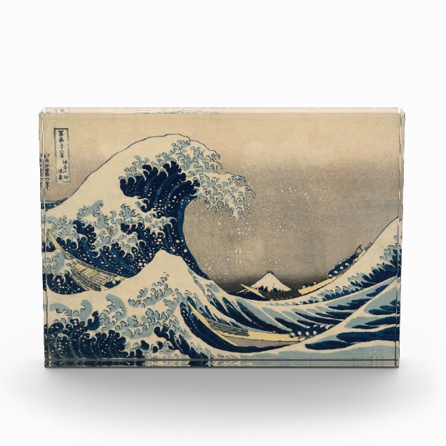 Katsushika Hokusai. Die große Welle vor Kanagawa Fotoblock (Vorderseite)
