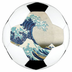 Katsushika Hokusai - Die große Welle vor Kanagawa Fußball