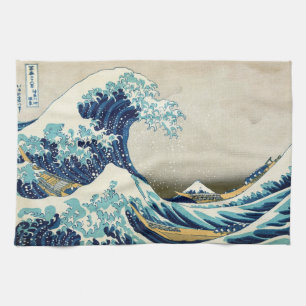 Katsushika Hokusai - Die große Welle vor Kanagawa Geschirrtuch