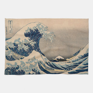 Katsushika Hokusai. Die große Welle vor Kanagawa Geschirrtuch