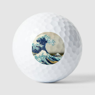 Katsushika Hokusai - Die große Welle vor Kanagawa Golfball