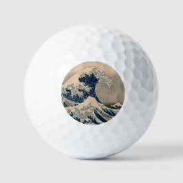 Katsushika Hokusai. Die große Welle vor Kanagawa Golfball