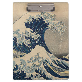 Katsushika Hokusai. Die große Welle vor Kanagawa Klemmbrett