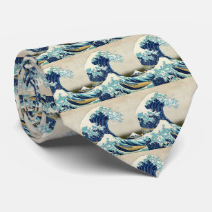 Katsushika Hokusai - Die große Welle vor Kanagawa Krawatte