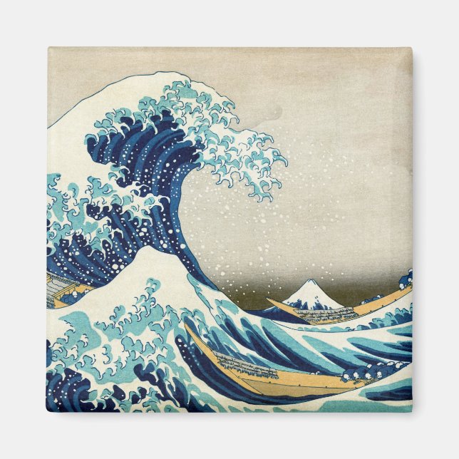 Katsushika Hokusai - Die große Welle vor Kanagawa Magnet (Vorne)