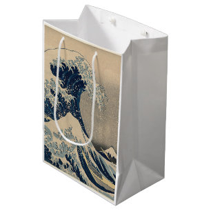 Katsushika Hokusai. Die große Welle vor Kanagawa Mittlere Geschenktüte