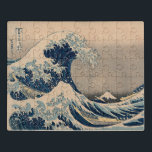 Katsushika Hokusai. Die große Welle vor Kanagawa Puzzle<br><div class="desc">Katsushika Hokusai. Die große Welle vor Kanagawa. Die Große Welle vor Kanagawa,  auch bekannt als die Große Welle,  aus der Reihe 36 Ansichten des Fuji (Fugaku sanjūrokkei) Katsushika Hokusai,  1829-1833. Reproduktion berühmter Kunstbilder im öffentlichen Bereich.</div>