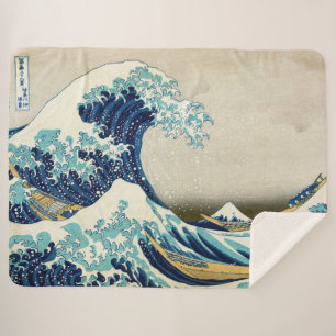 Katsushika Hokusai - Die große Welle vor Kanagawa Sherpadecke