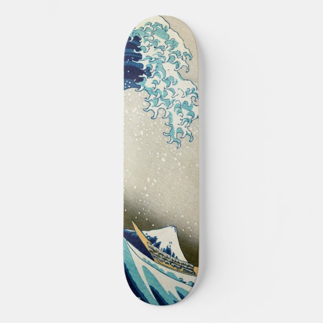 Katsushika Hokusai - Die große Welle vor Kanagawa Skateboard (Vorderseite)