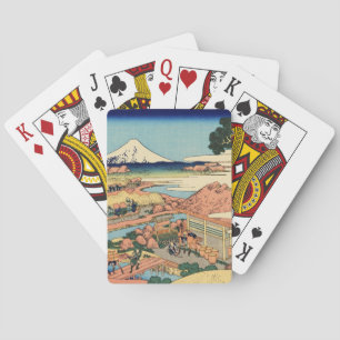 Katsushika Hokusai—Die Teeplantage von Katakura Spielkarten