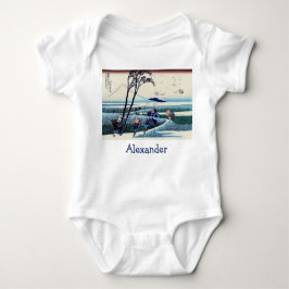 Katsushika Hokusai - Ejiri in der Provinz Suruga Baby Strampler