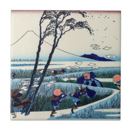 Katsushika Hokusai - Ejiri in der Provinz Suruga Fliese