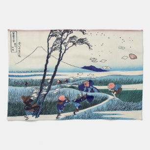 Katsushika Hokusai - Ejiri in der Provinz Suruga Geschirrtuch