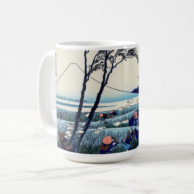 Katsushika Hokusai - Ejiri in der Provinz Suruga Kaffeetasse (Vorderseite Links)