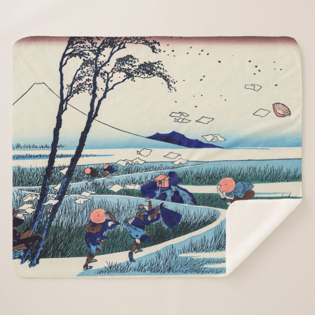 Katsushika Hokusai - Ejiri in der Provinz Suruga Sherpadecke (Vorderseite (Horizontal))